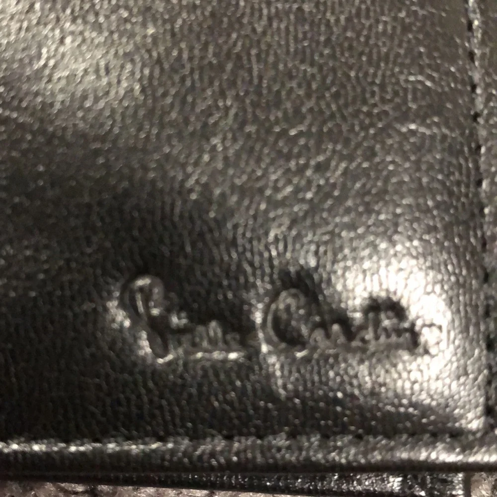 Men’s vintage Pierre Cardin black leather wallet